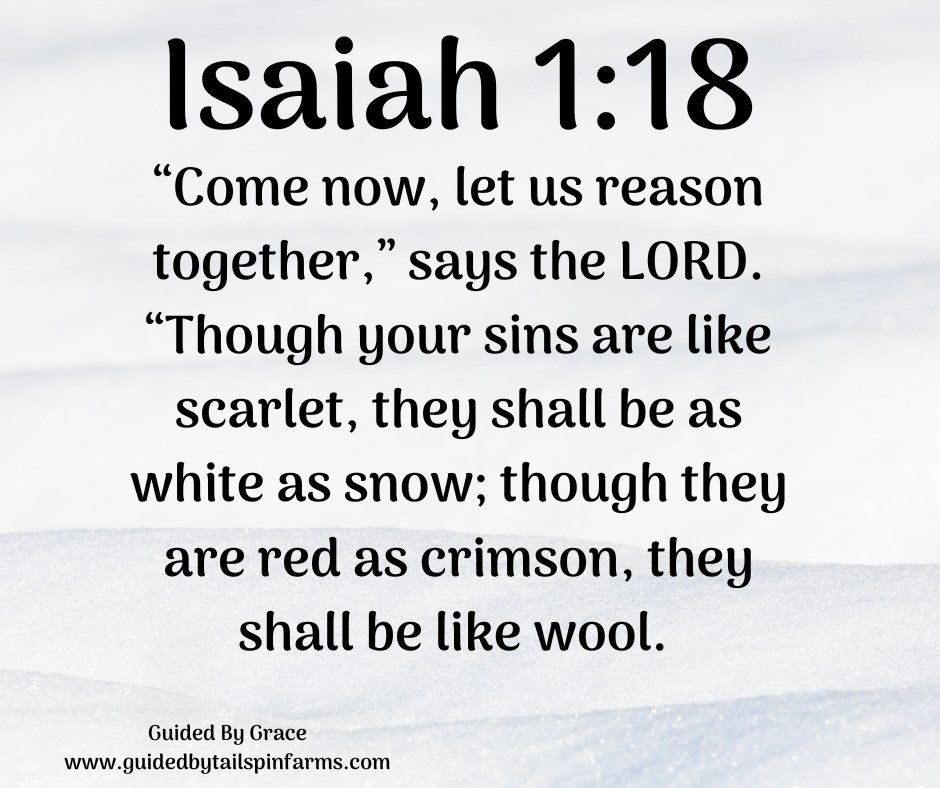 COME NOW, LET US REASON / ISAIAH 1:18 - Guided By Grace