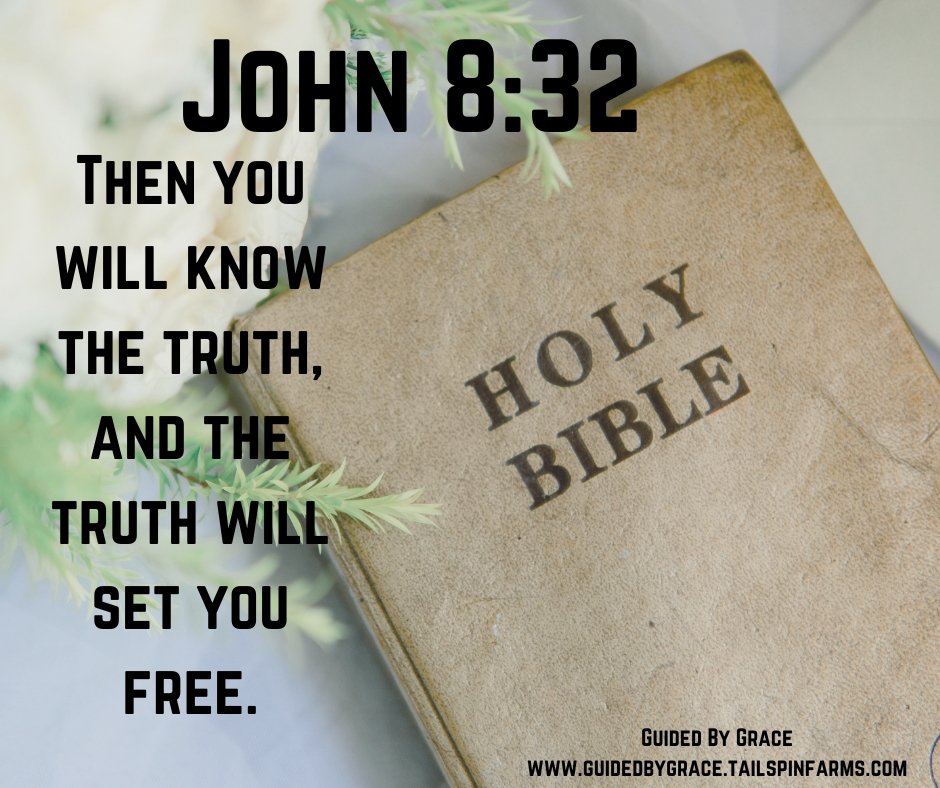 THE TRUTH WILL SET YOU FREE / JOHN 8:32 - Guided By Grace