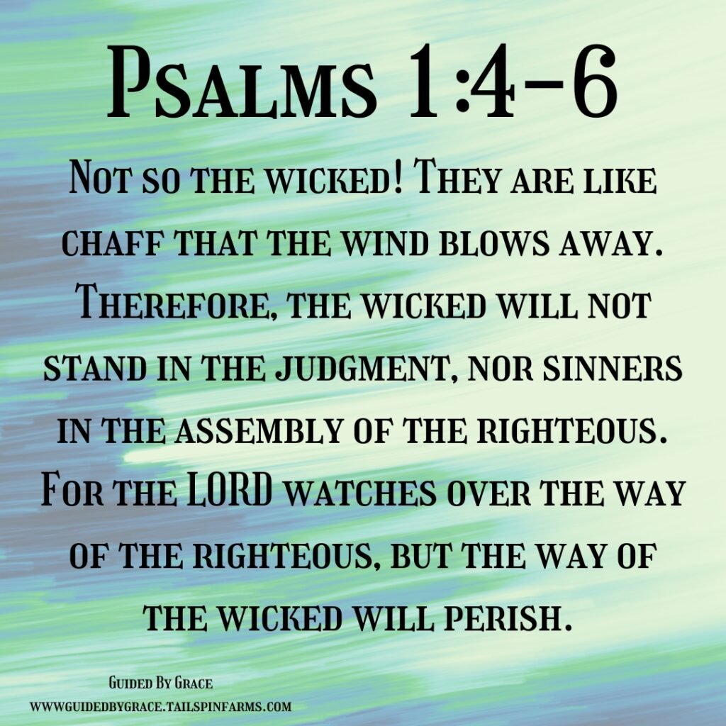 THE WICKED / PSALMS 1:4-6 - Guided By Grace