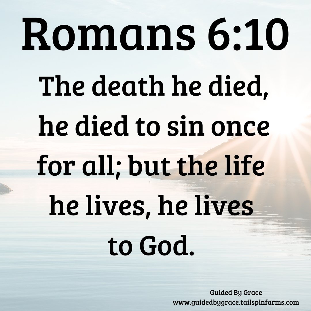 HE DIED TO SIN ONCE FOR ALL / ROMANS 6:10 - Guided By Grace